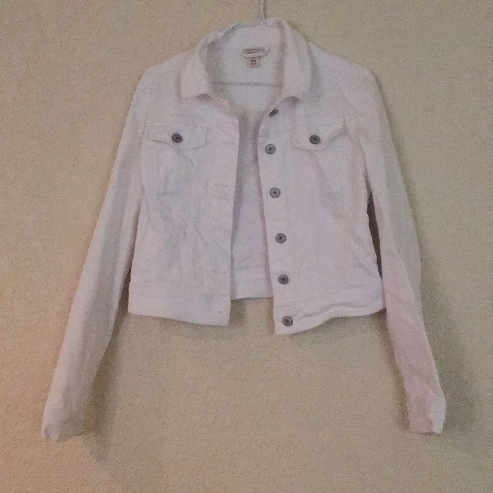 White jean jacket